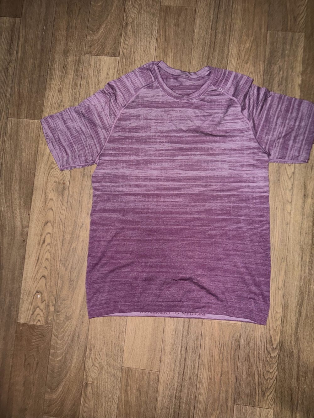 lululemon athletica Ombre Heathered Purple Short Sleeve Shirt